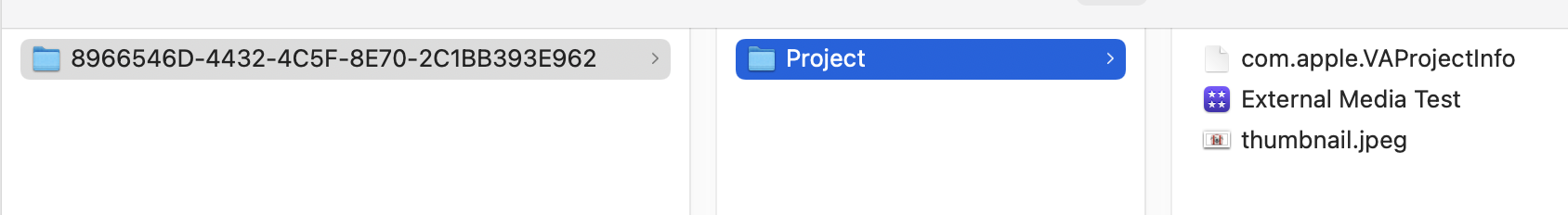 Screenshot of Finder